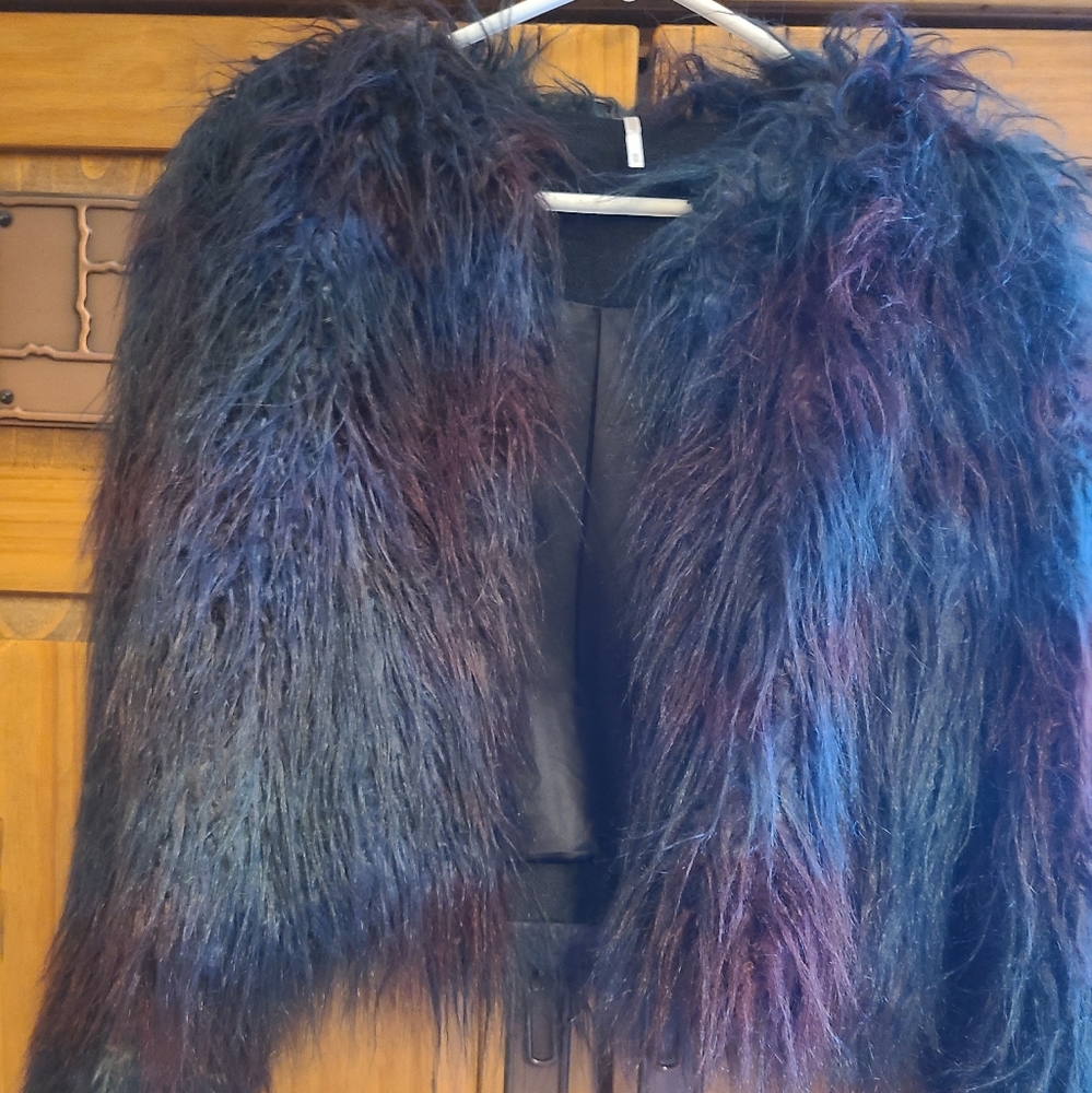 Faux fur Free People jacket